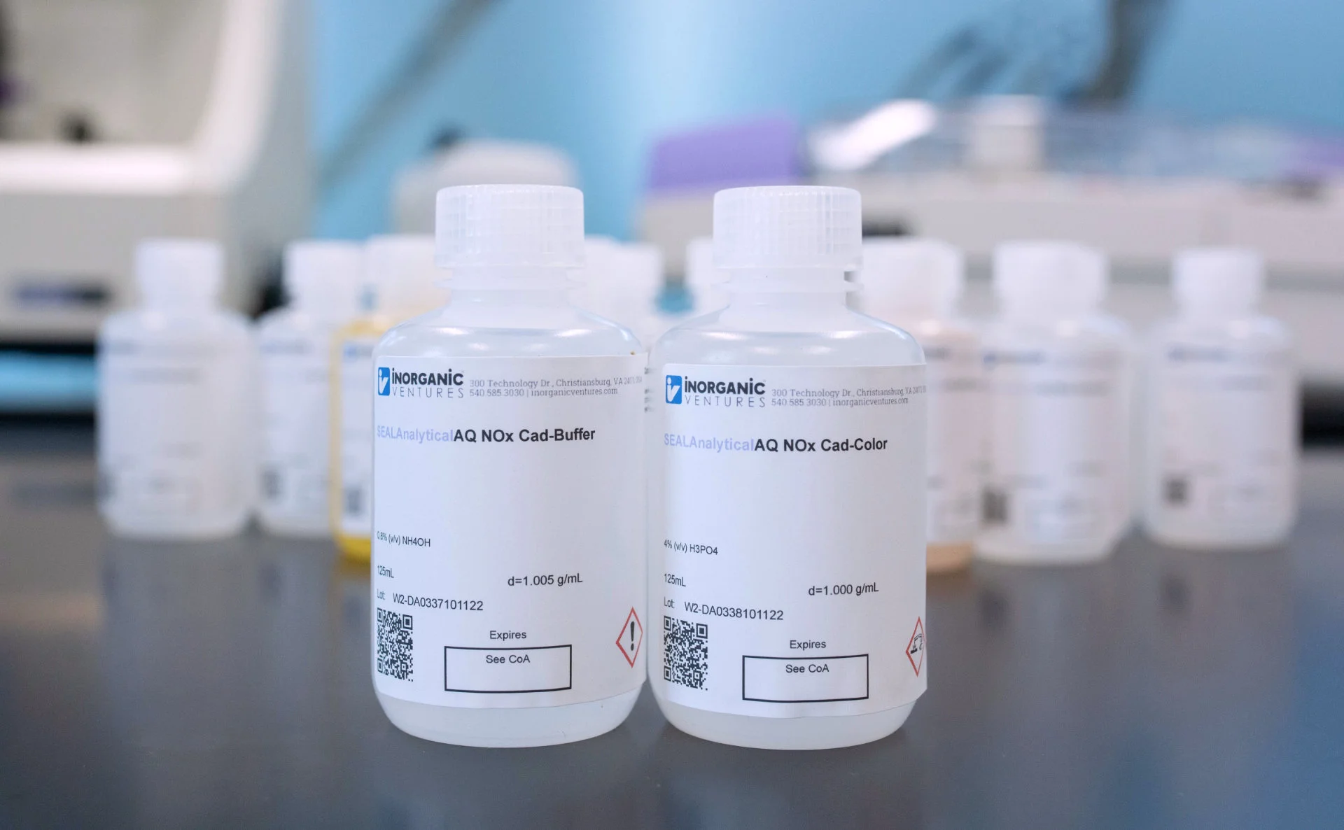 Ready-to-Use Reagents for SEAL Analytical Discrete Analyzer EPA Methods, made by Inorganic Ventures