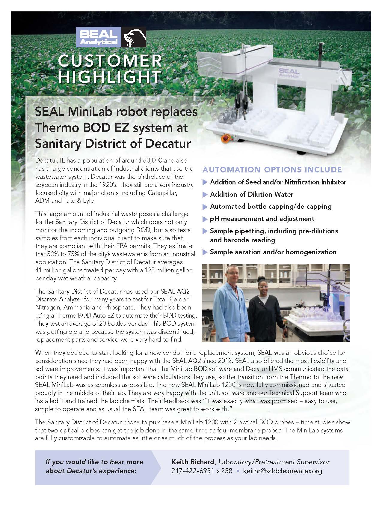 SEAL Analytical Newsletter Fall 2019 Page 2