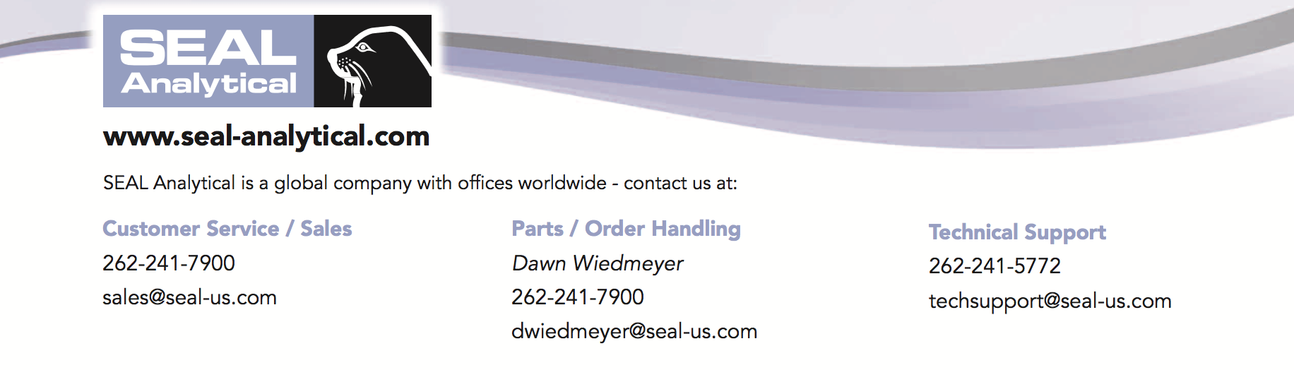 Contact SEAL Analytical