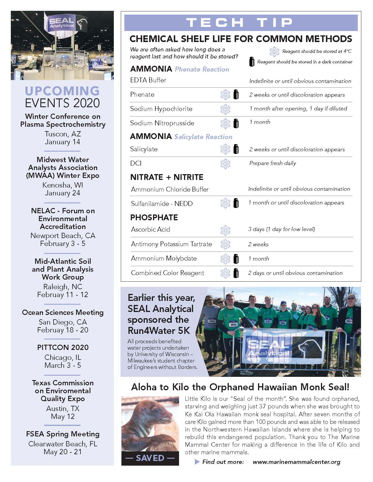 SEAL Analytical Newsletter Fall 2019 Page 3
