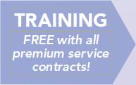Free Training with all Premium Service Contracts